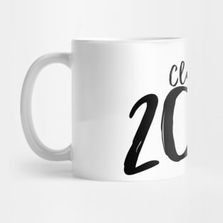 Class Of 2024. Simple Typography 2024 Design for Class Of/ Graduation Design. Black Script Mug